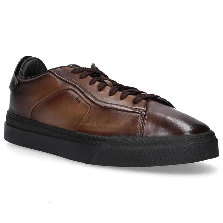 Santoni - Sneaker low 21554 Kalbsleder - braun