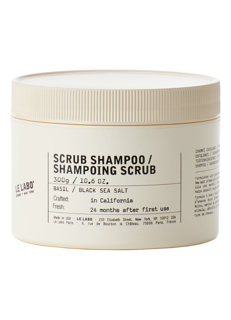 Le Labo Basil / Black Sea Salt Scrub Shampoo - scalp scrub