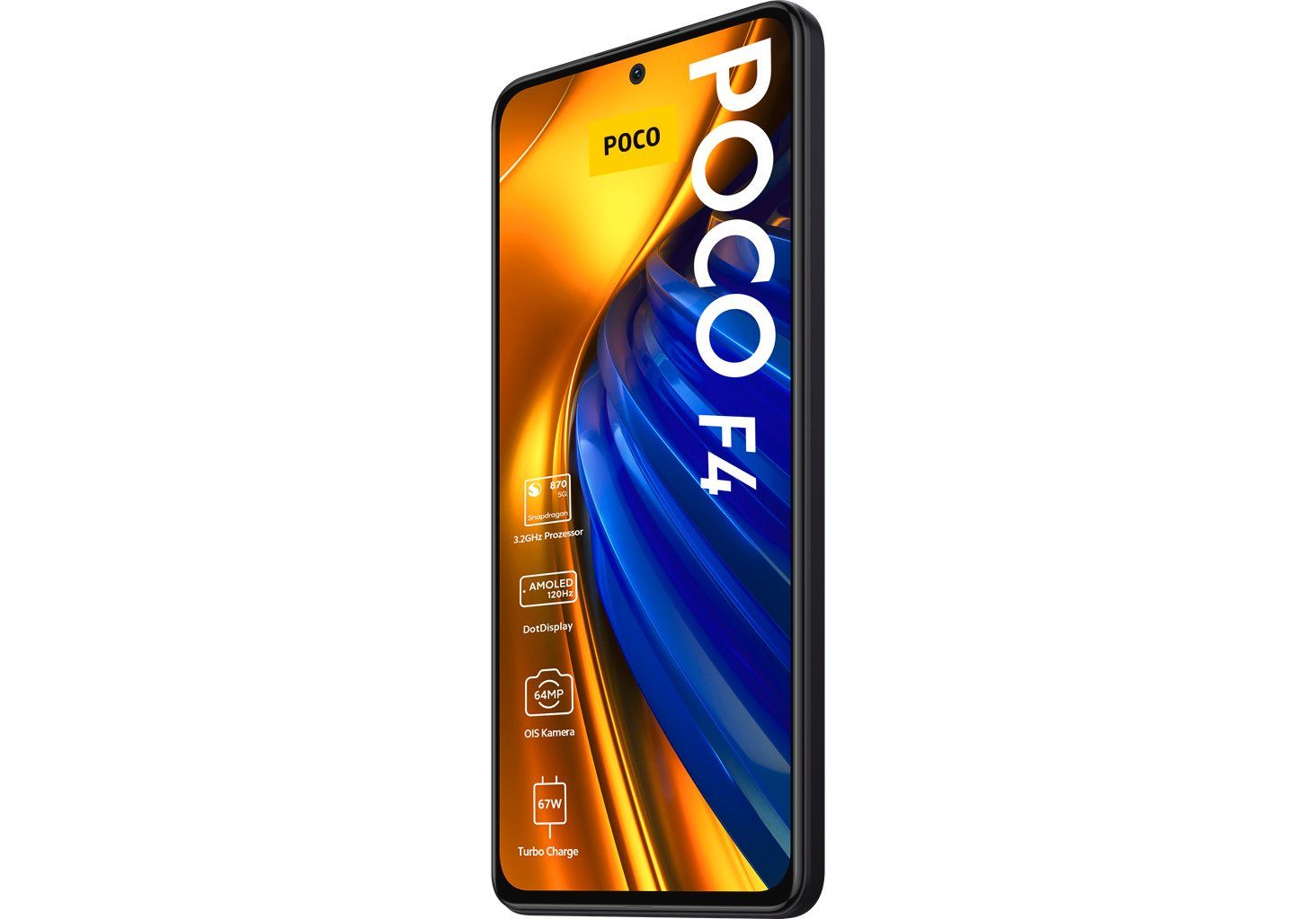 Xiaomi POCO F4 6GB+128GB Smartphone (16,9 cm/6,67 Zoll, 128 GB Speicherplatz, 64 MP Kamera)