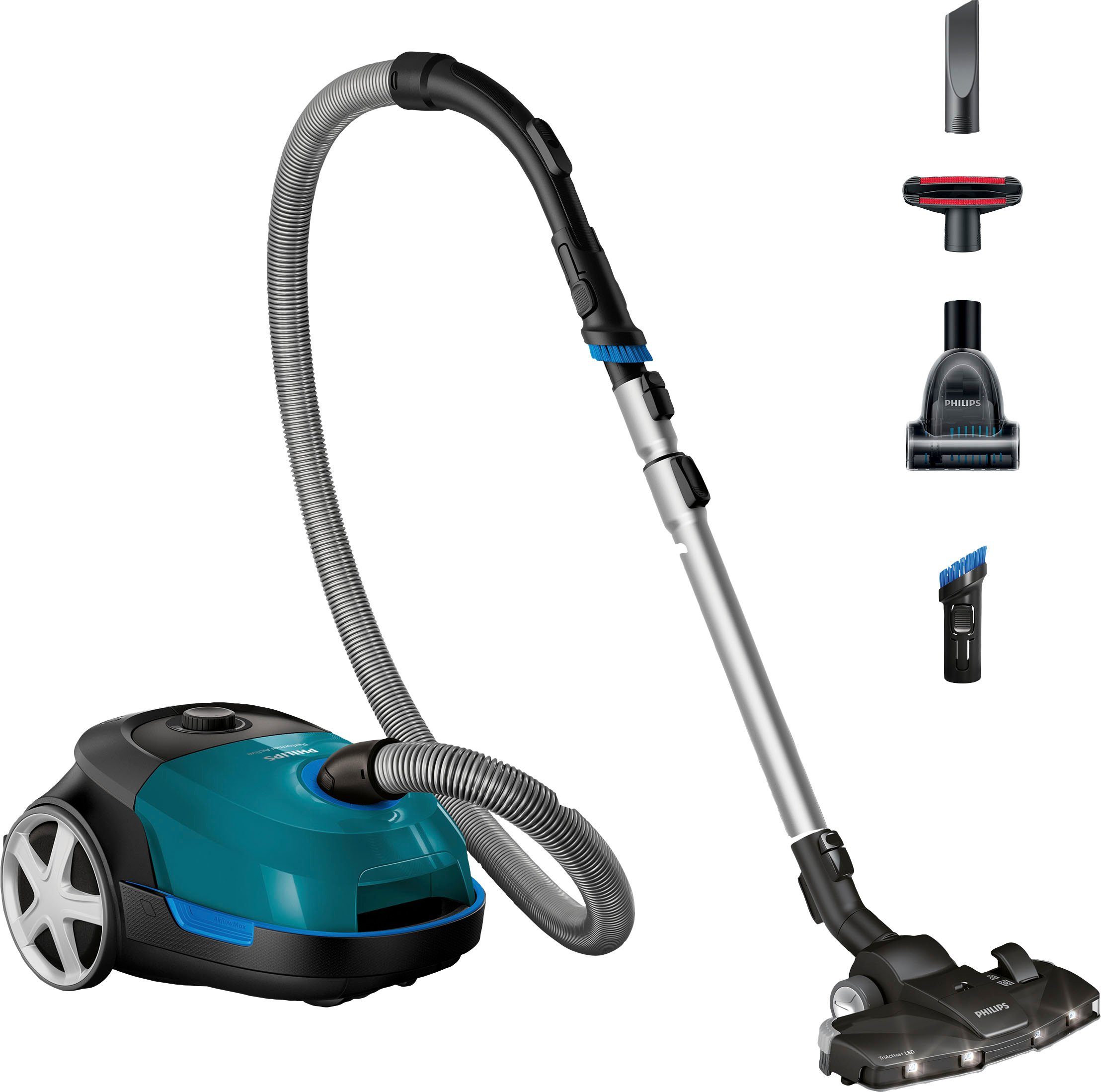 Philips Bodenstaubsauger Performer Active 5000 series FC8580/09, 900 W, mit Beutel