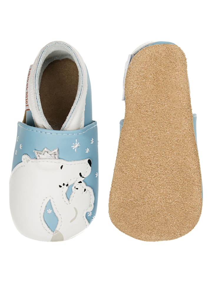 Lait et Miel Leder-Krabbelschuhe 