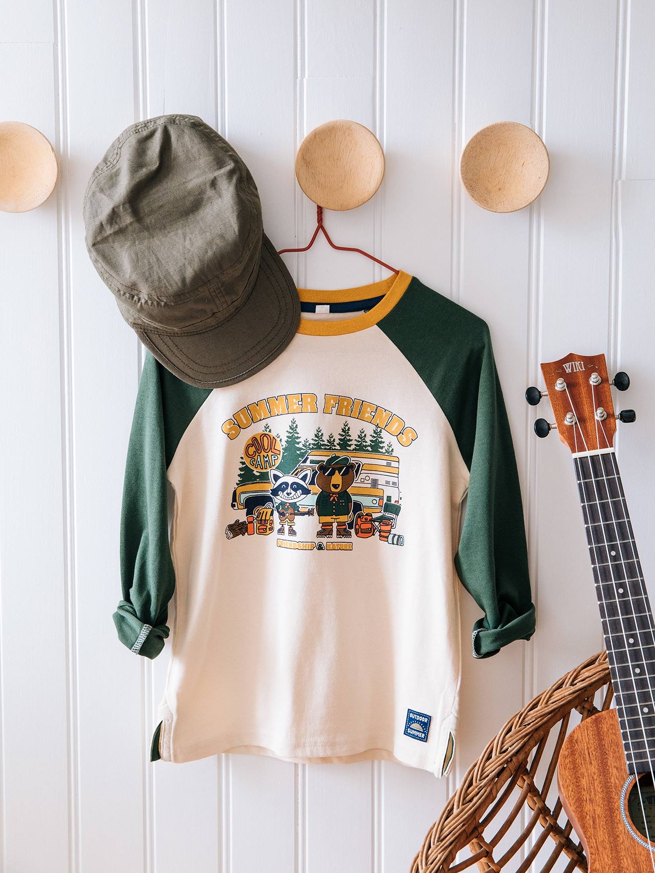 Casquette baroudeur garçon kaki