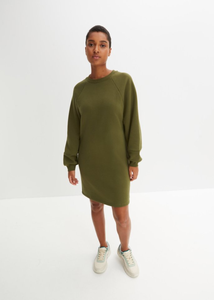 Sweatkleid mit Raglanärmel