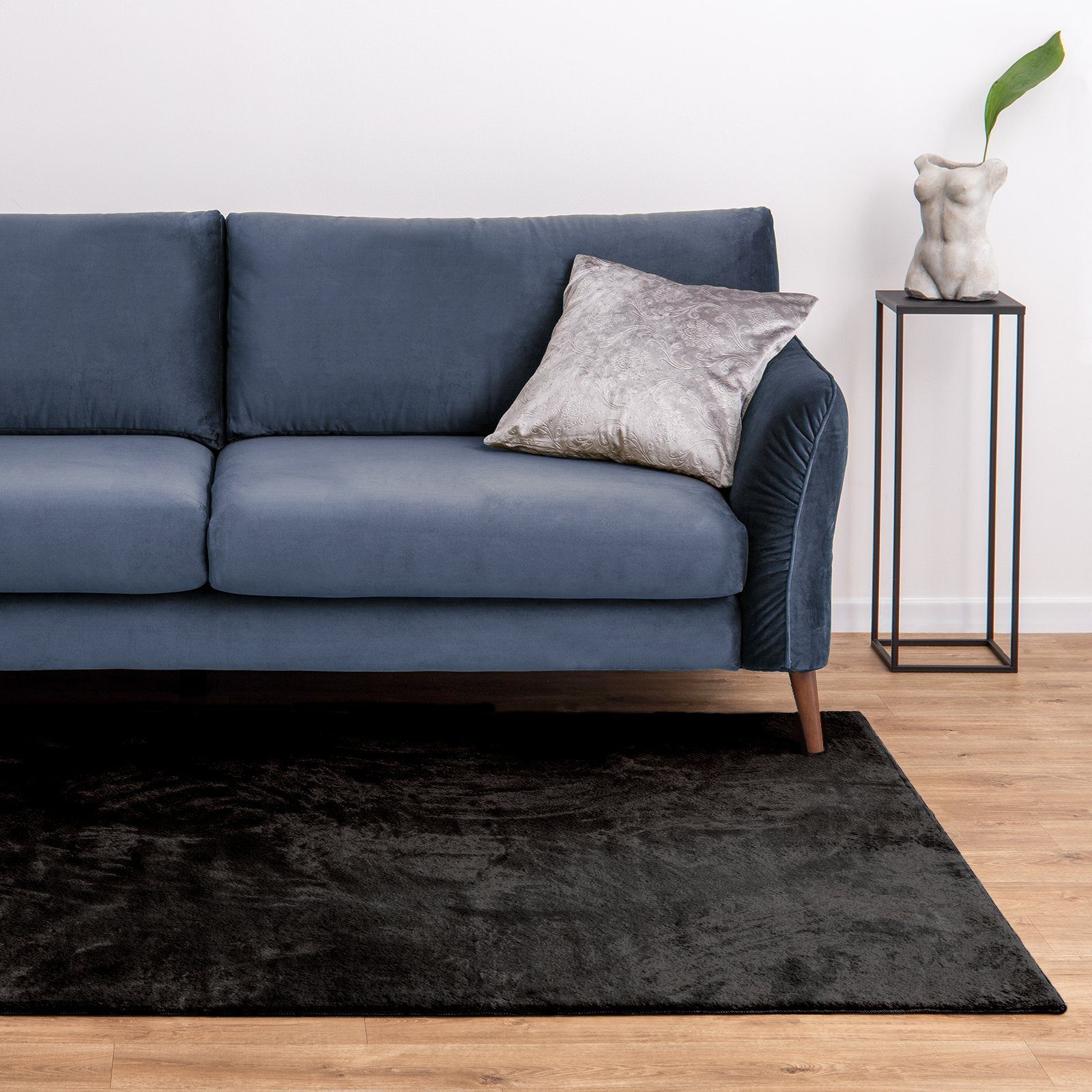Hochflor-Teppich Soft Paradise, Erhältlich in 7 Farben & 3 Größen, Teppichläufer, Karat, Rechteckig, Höhe: 22 mm, pflegeleicht, Wohnzimmer