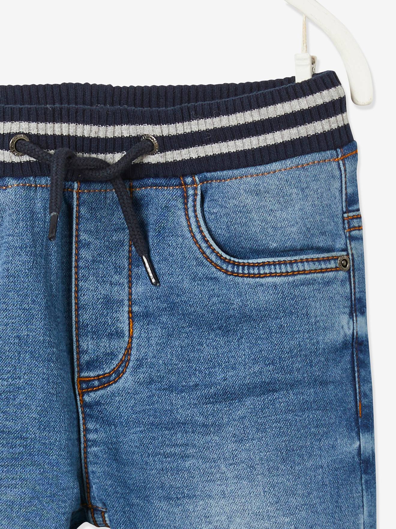 Vertbaudet Bequeme Jungen Thermohose mit Schlupfbund Oeko-Tex - blue stone