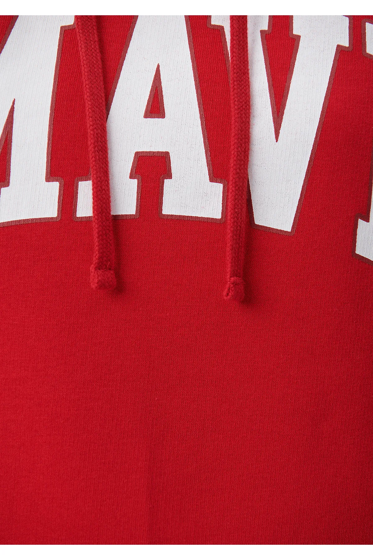Mavi  Rotes Kapuzen-Sweatshirt mit Logo-Print 1600361-86417