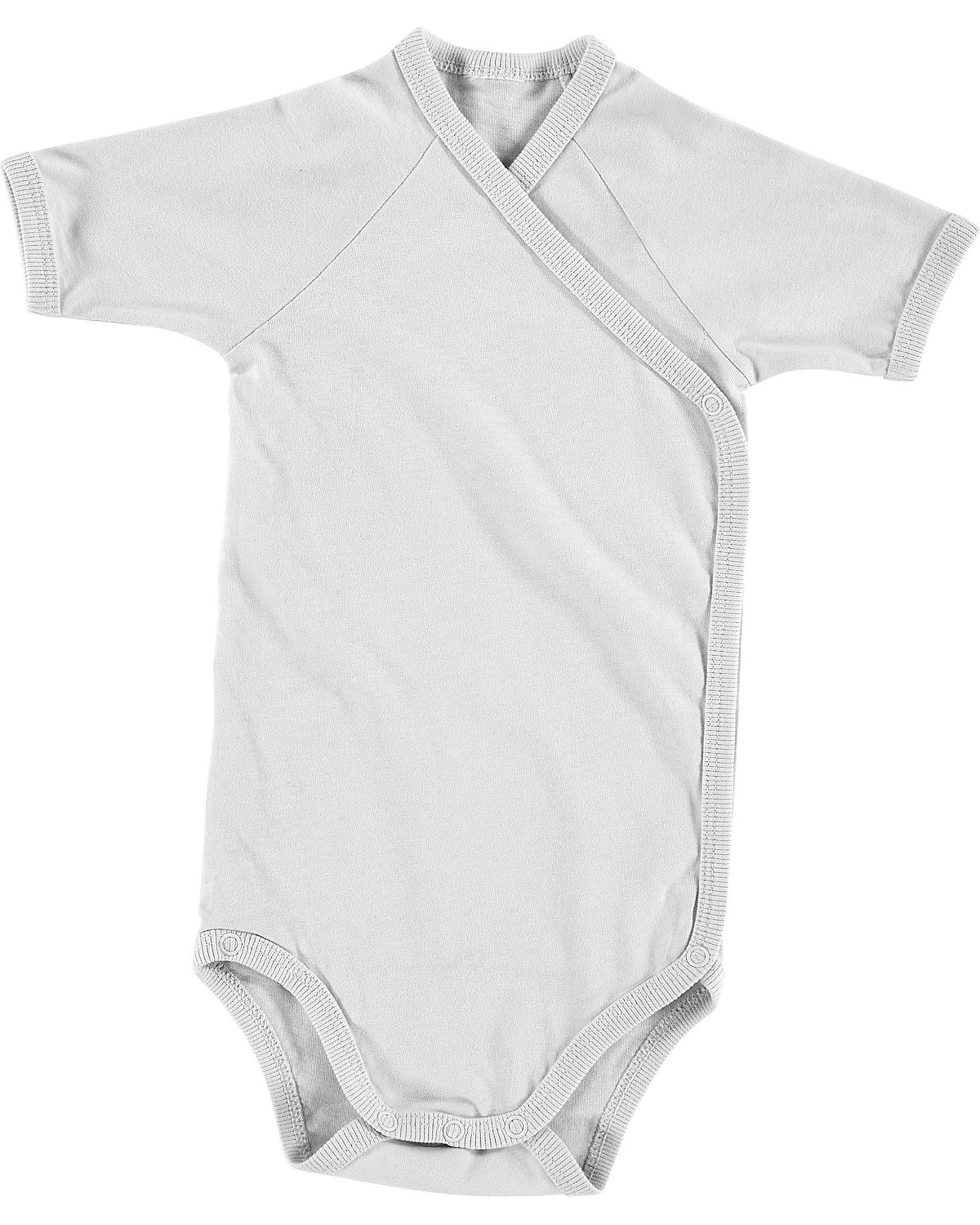Body kurzarm 2er-Set, off-white/glacier gray, 62 cm