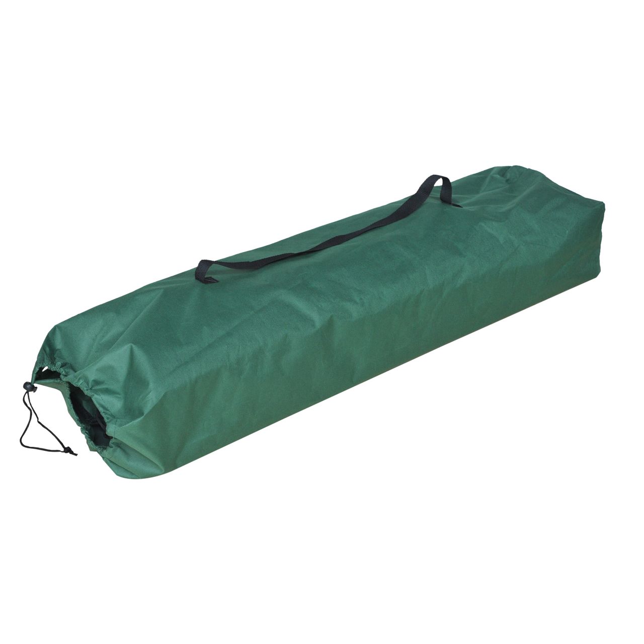 Outsunny Campingbett Klappbar für 2 Personen Feldbett Klappbett mit Tragetasche bis 136 kg belastbar Stahl Oxford Grün Schwarz 193 x 125 x 40 cm