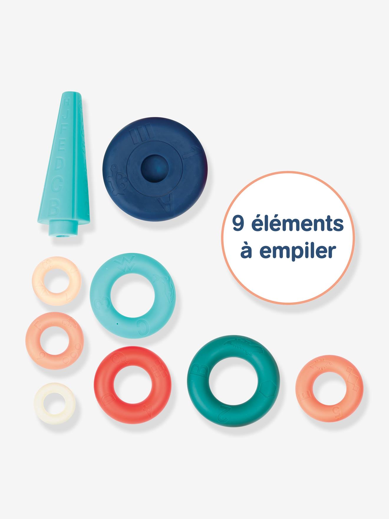 Ludi Baby Stapelpyramide LUDI - mehrfarbig