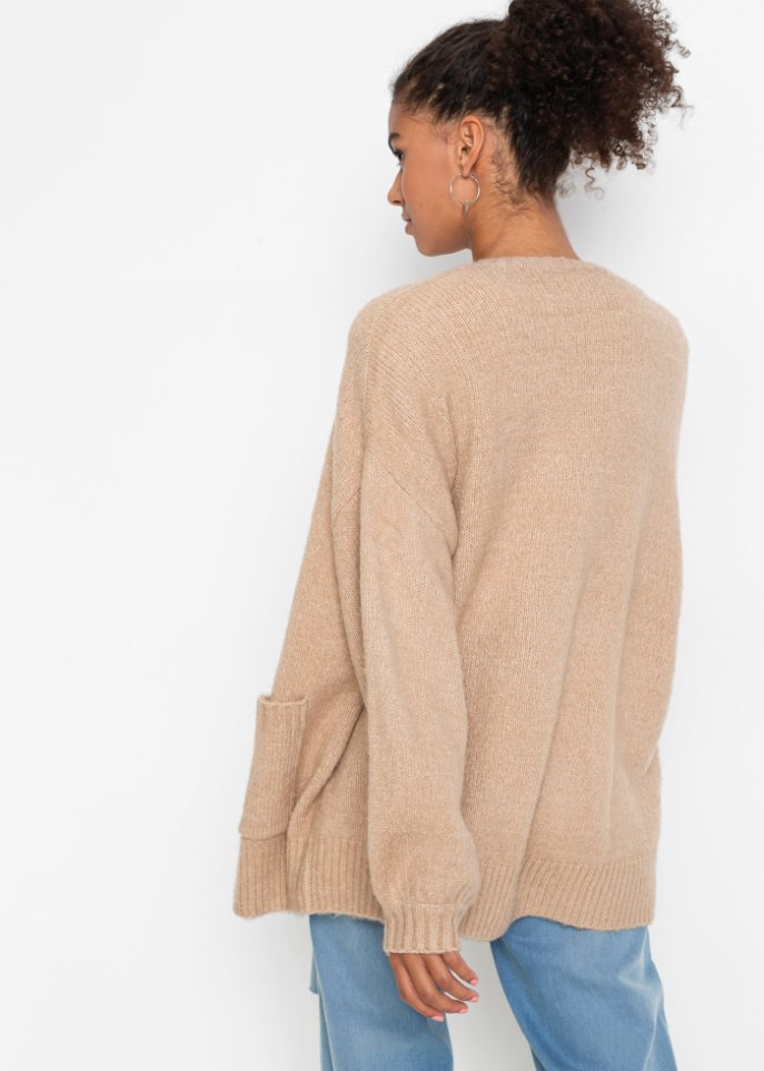 Oversized Strickjacke