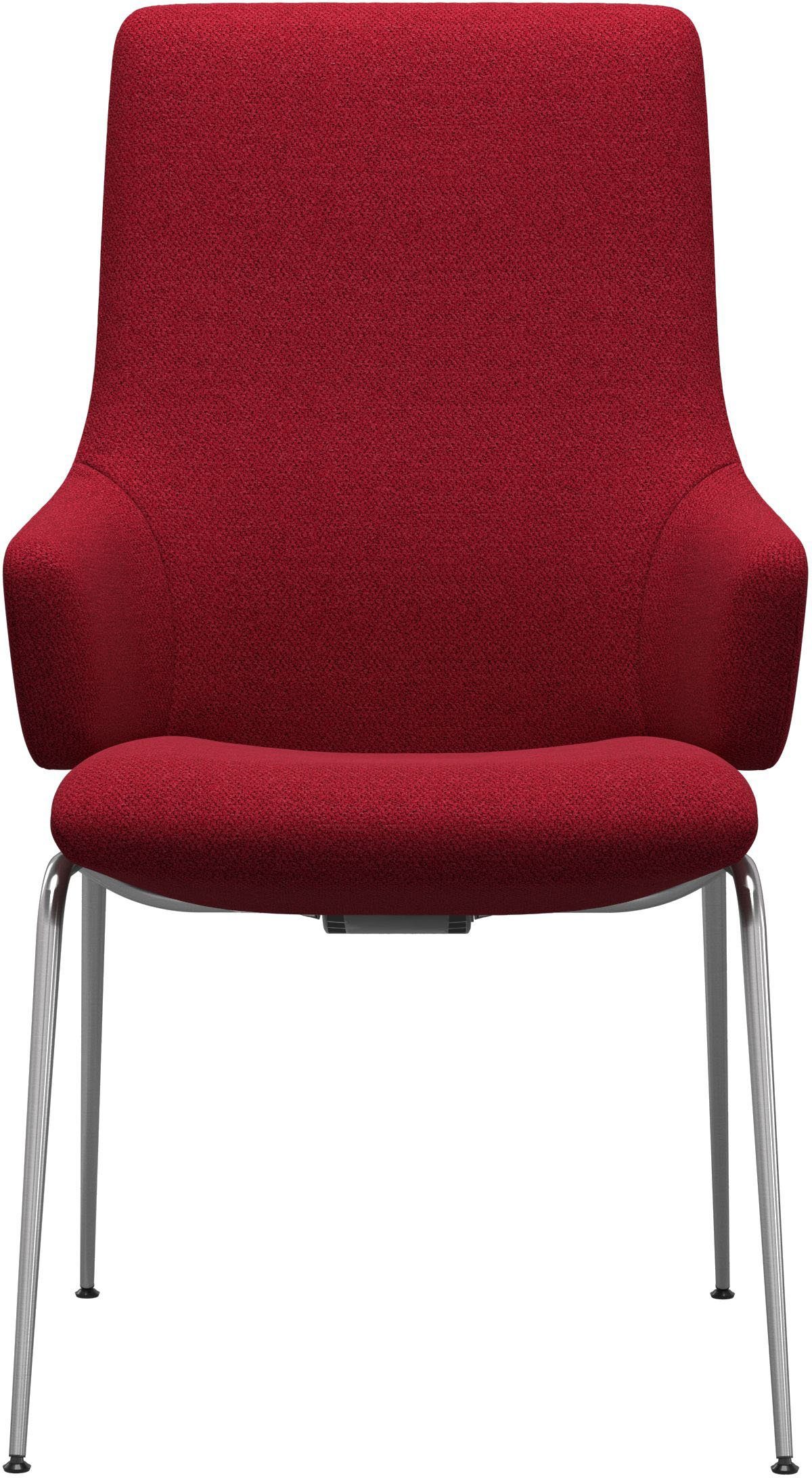 Stressless® Polsterstuhl Laurel, High Back mit Armlehne, Größe L, mit Beinen aus Stahl in Schwarz matt