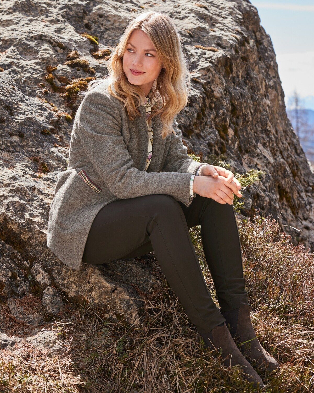 Reitmayer Trachtenblazer Lange Walkjacke