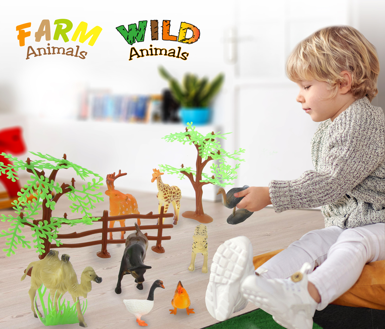 Jamara e.K. JAMARA Tierspielset Farm Animals 3,5