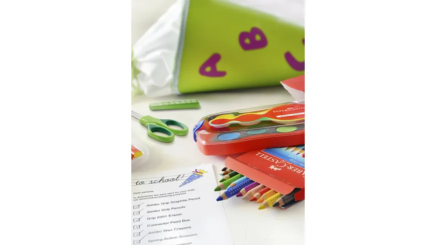 FABER-CASTELL JUMBO Farbstift Grip 12er-Etui