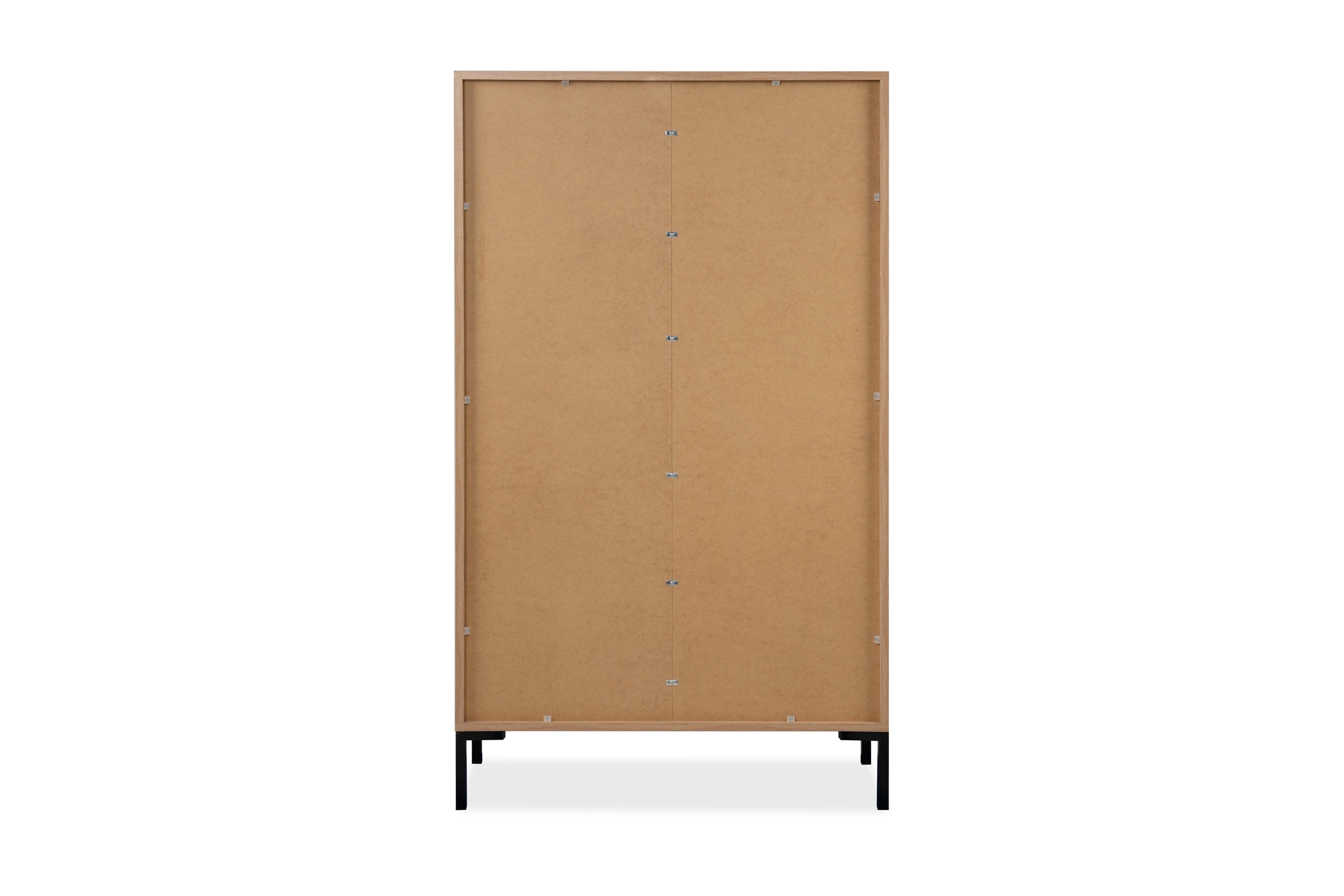 möbelando Highboard Korsika (BxHxT: 81x139x40 cm), in Dekor Artisan Oak