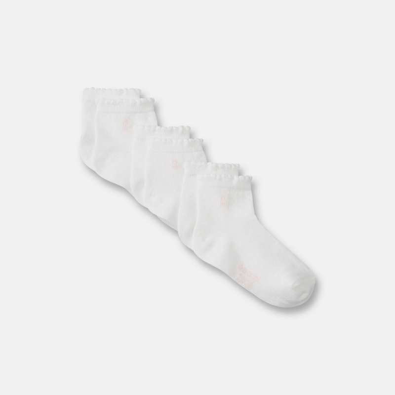Socquettes blanches (lot de 3) bébé fille