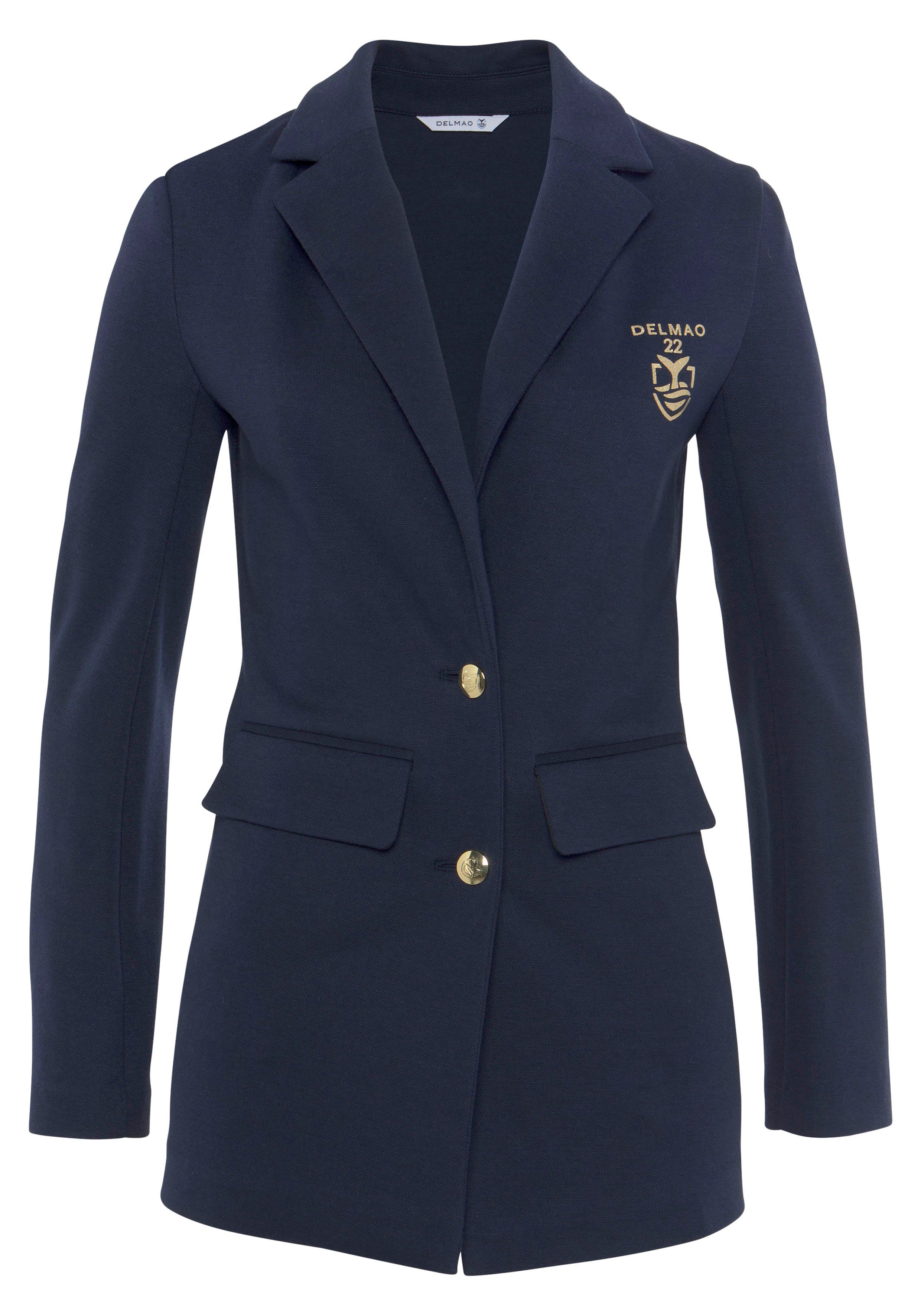 DELMAO Jerseyblazer aus Piqué-Ware im sportiven Look -NEUE MARKE!