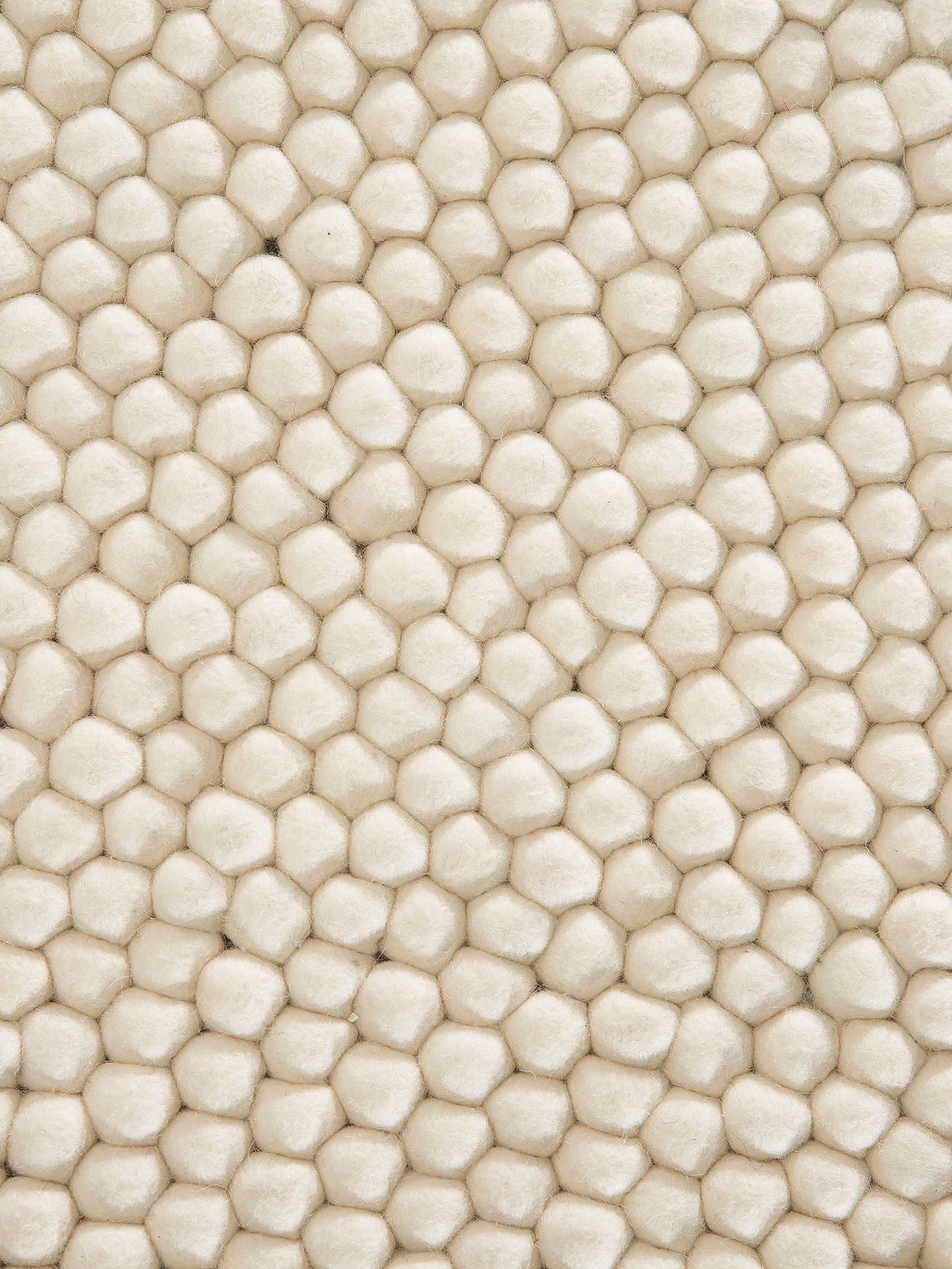 Smedby Filzkugel-Teppich, Grey Natural