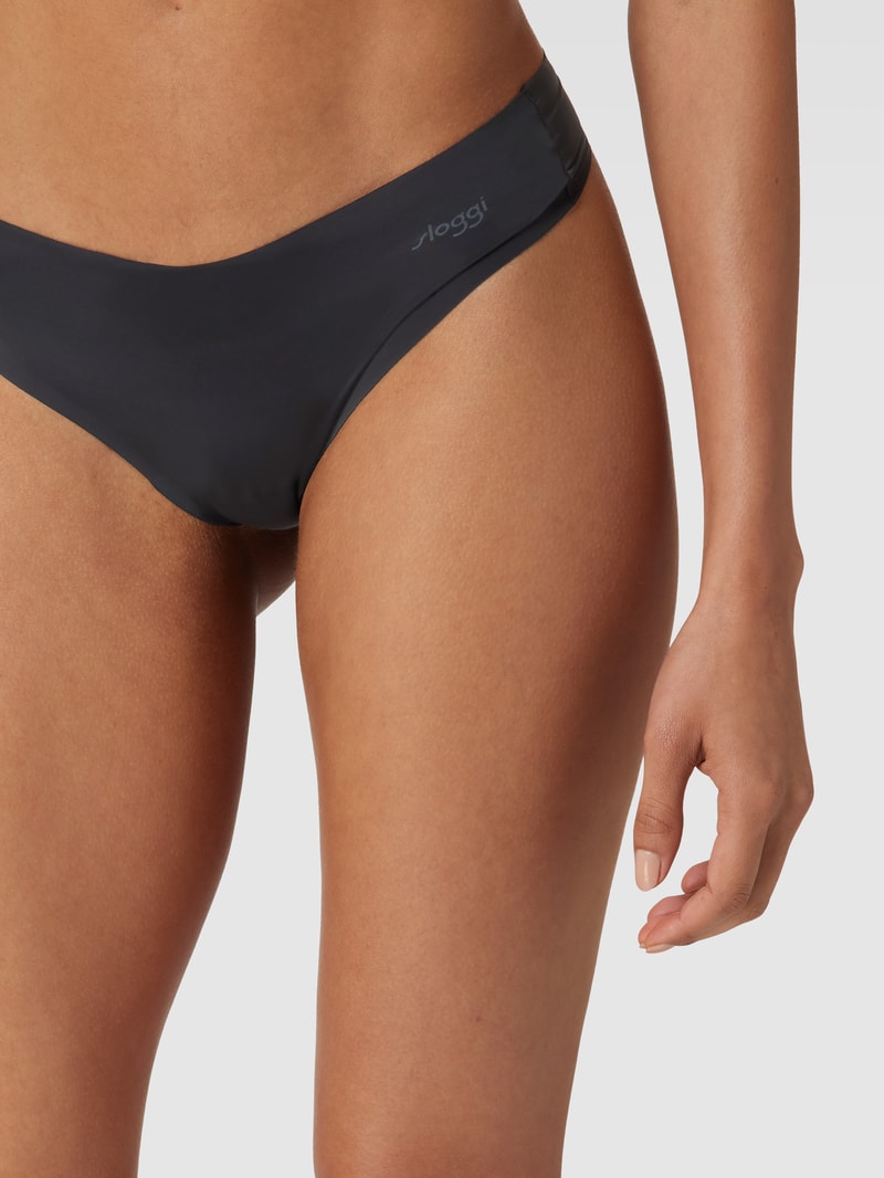 Slip im unifarbenen Design Modell 'ZERO MICROFIBRE 2.0' in schwarz