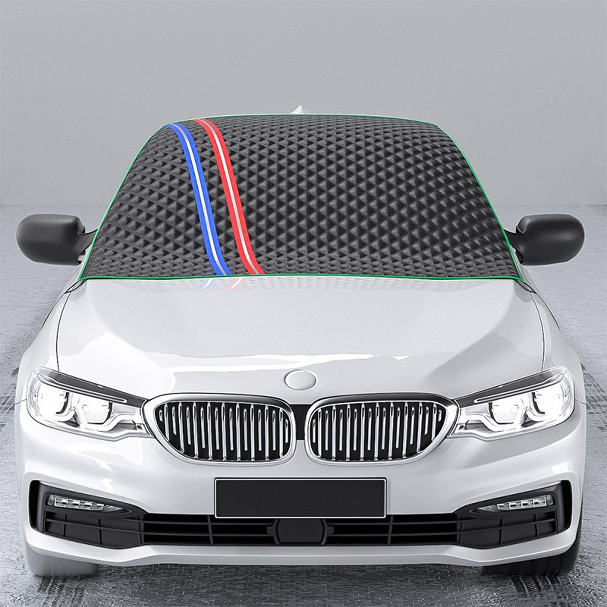 götäzer Autosonnenschutz Frostschutzmittel für die Windschutzscheibe, Wind- und Schneeschutz, (1-St), Ohrenschützer mit Rückspiegel, Halbschützer, Winter-Autozubehör