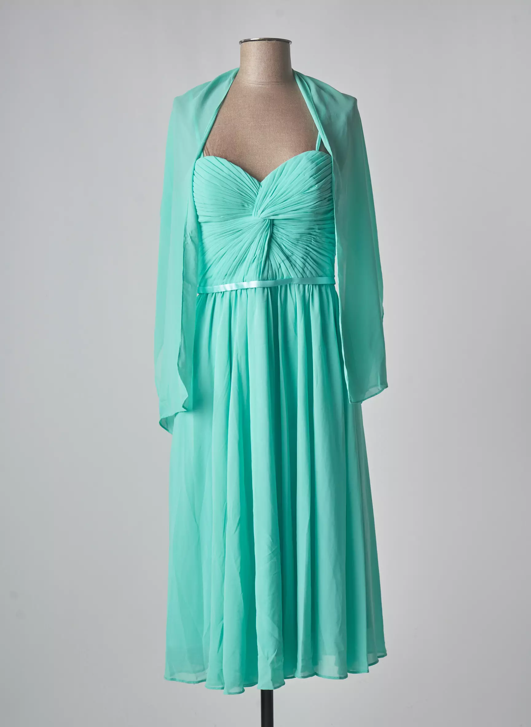 France Mode Robes Mi Longues Femme couleur vert