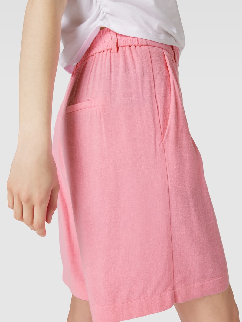Shorts mit Bundfalten Modell 'VINSTY' in pink