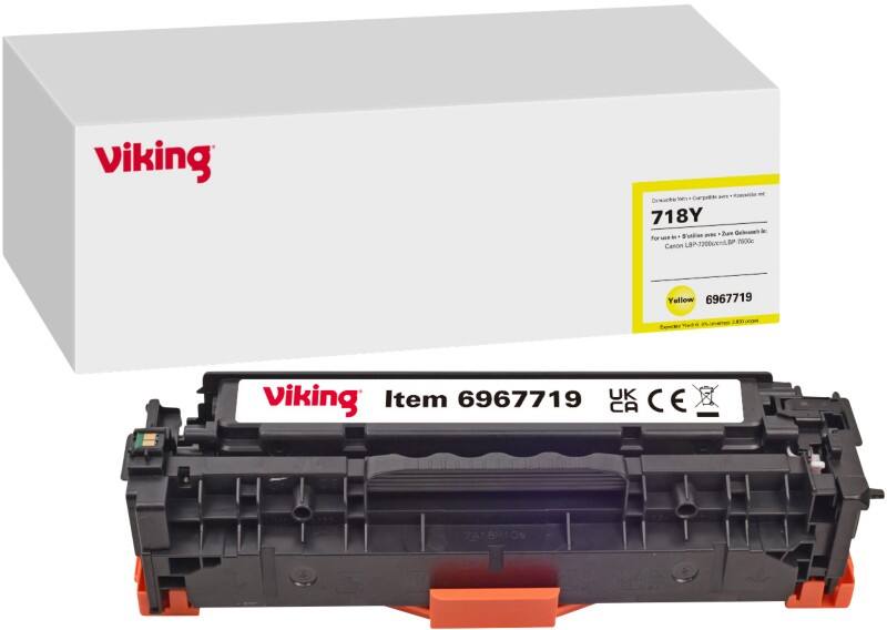 Viking 718 Kompatibel Canon Tonerkartusche Gelb