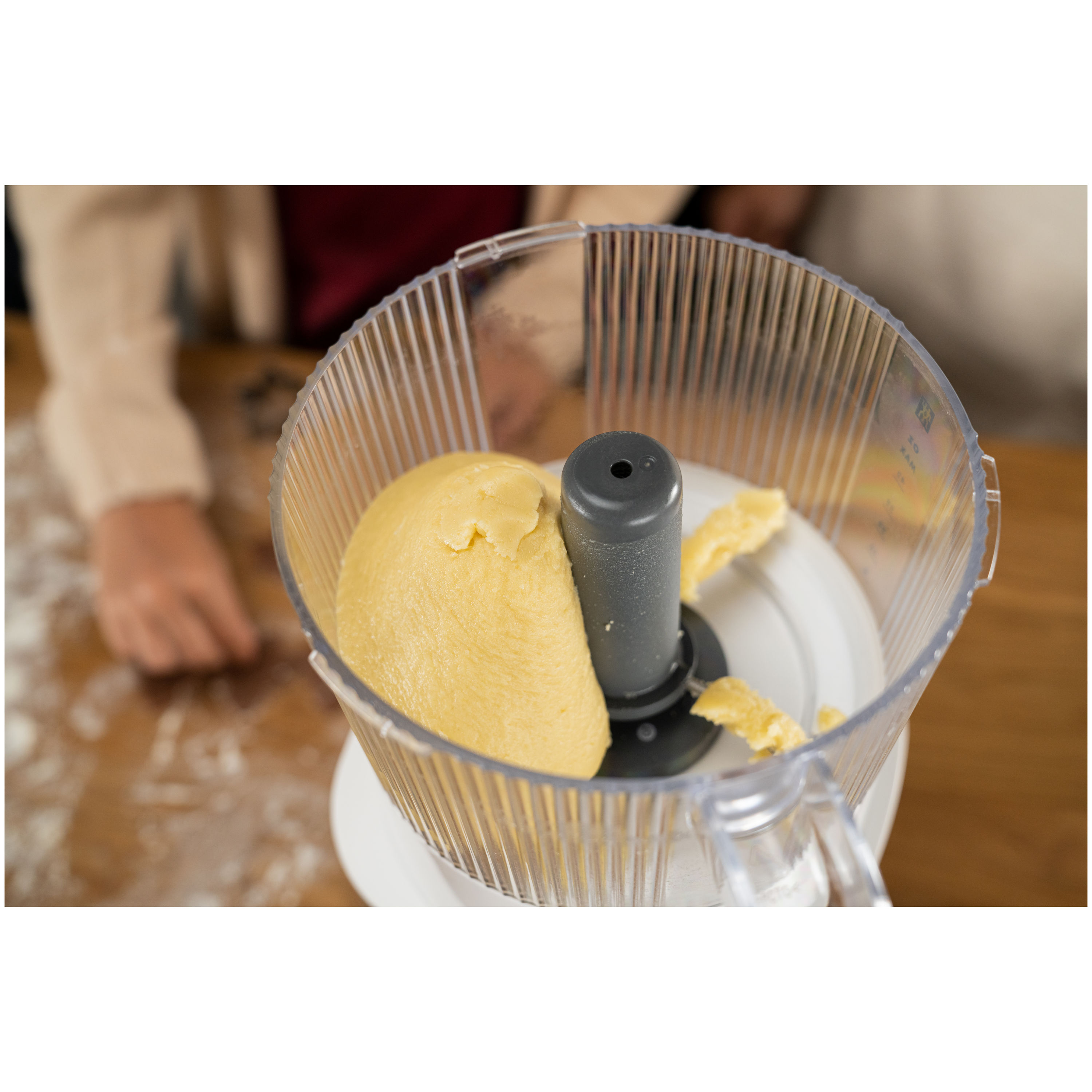 Küchenmaschine Zubehör 1,2 l, Silber-Weiß