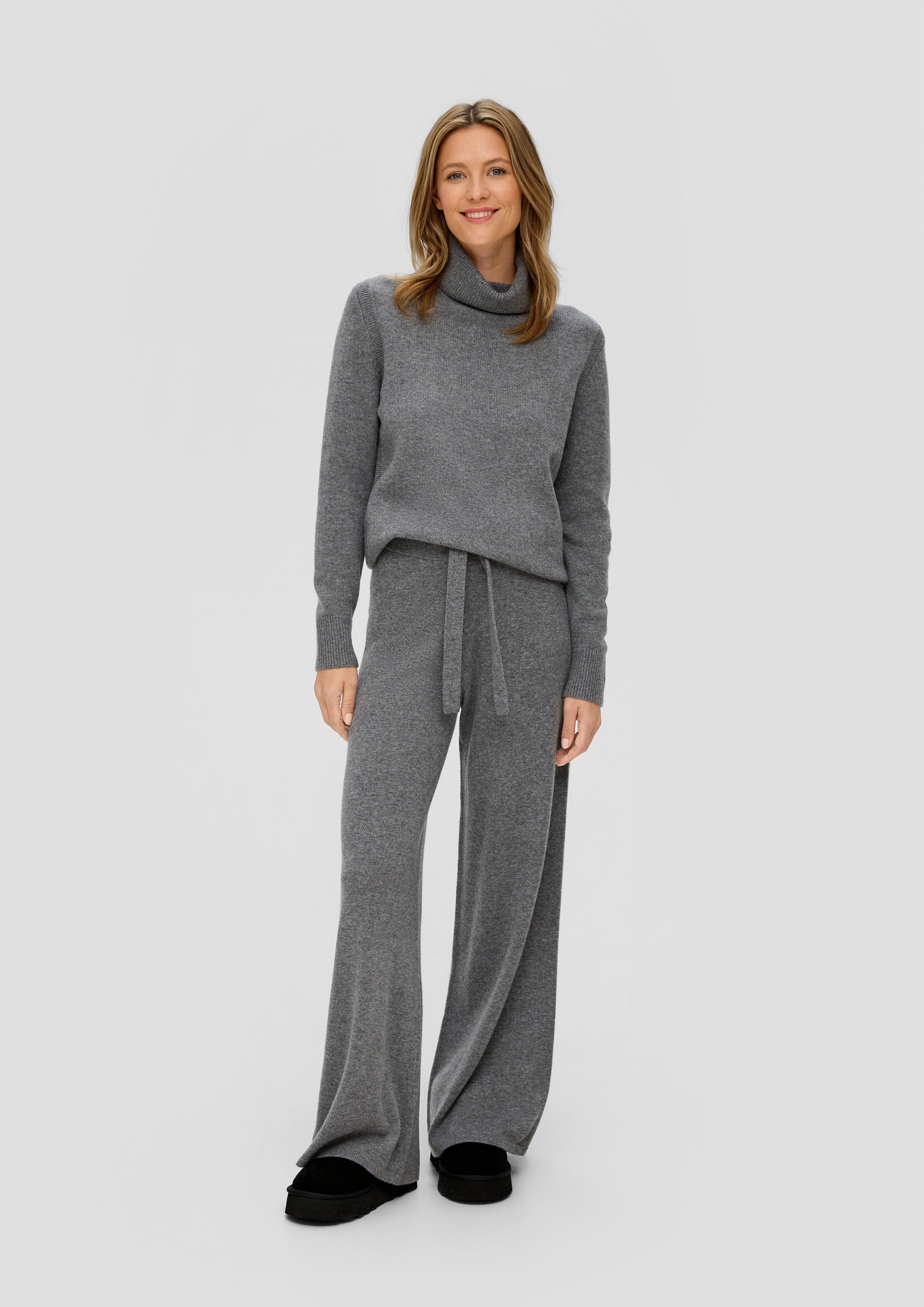Wide Leg-Hose aus Merino-Kaschmir-Mix  2138045-9730