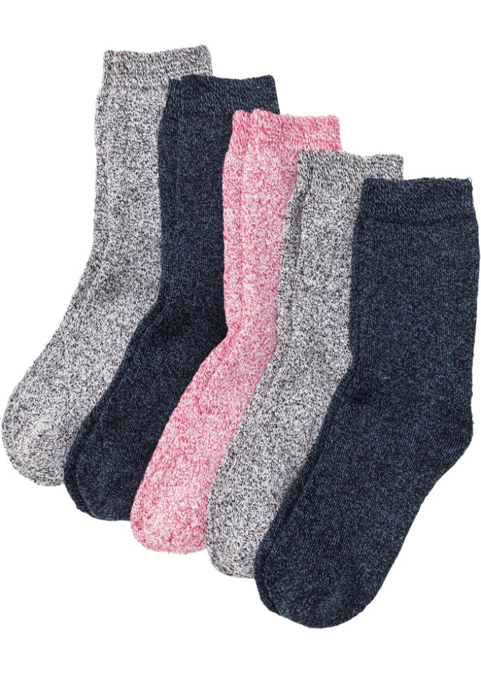 Thermo Frottee Socken (5er Pack) mit Bio-Baumwolle