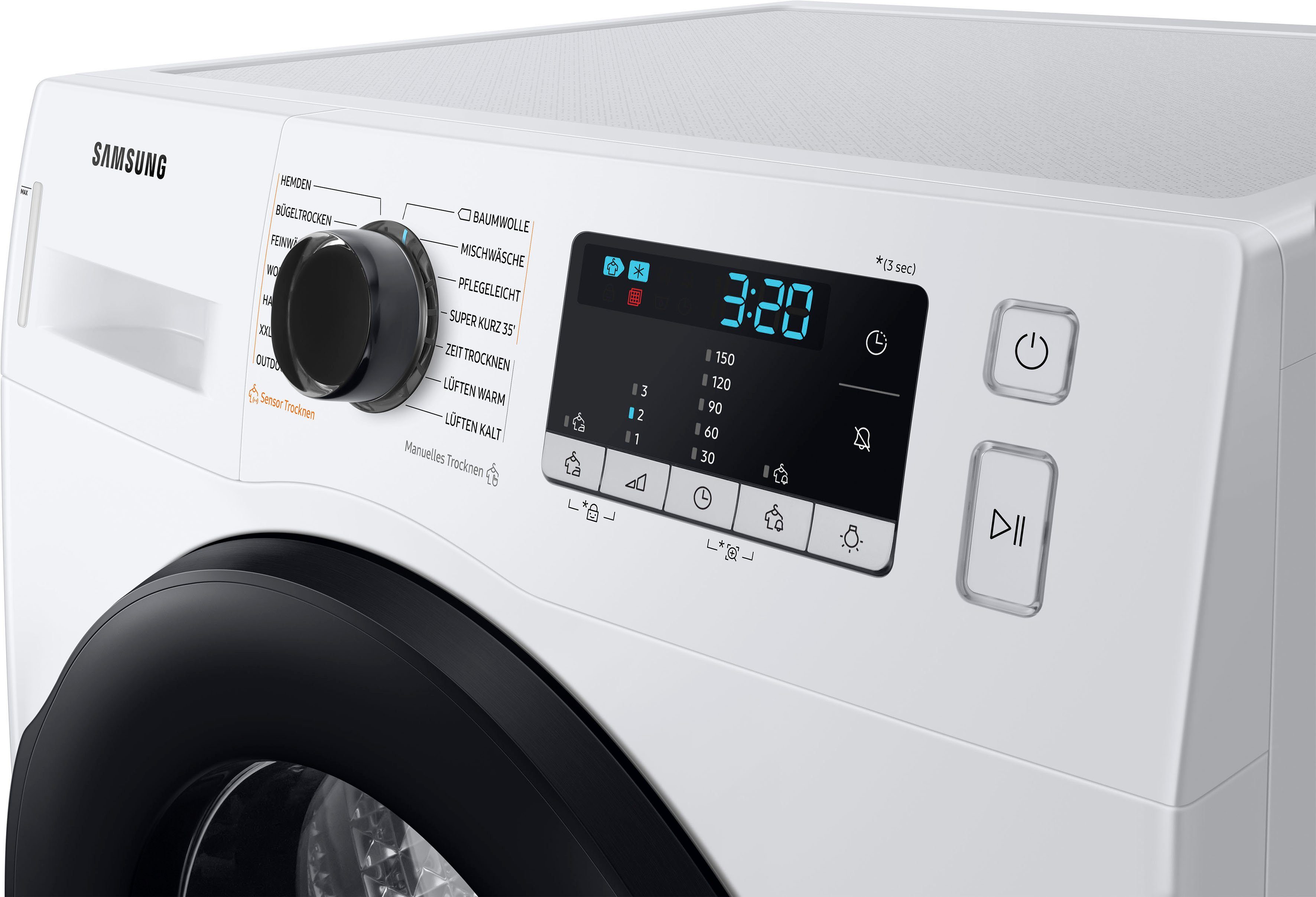 Samsung Wärmepumpentrockner DV81TA220AE/EG, 8 kg, Knitterschutz, 4 Jahre Garantie inklusive