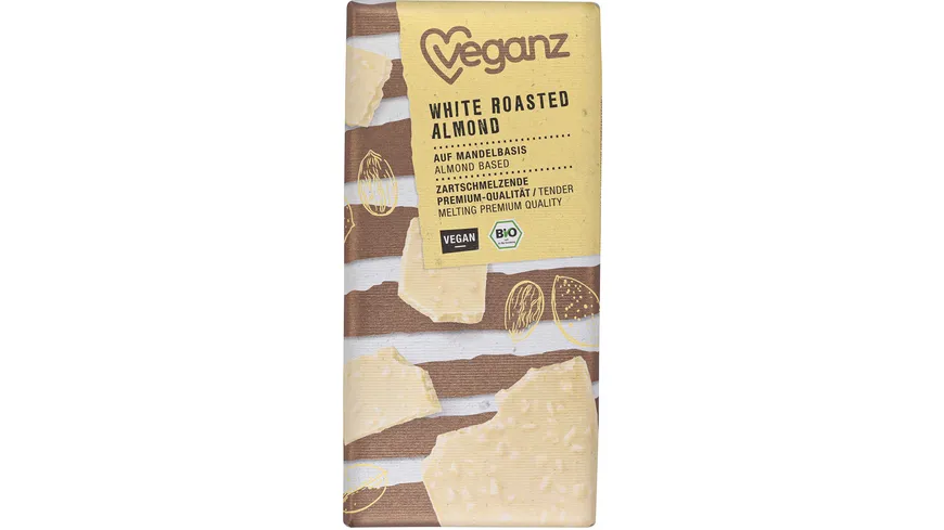Veganz BIO White Roasted Almond 80 g