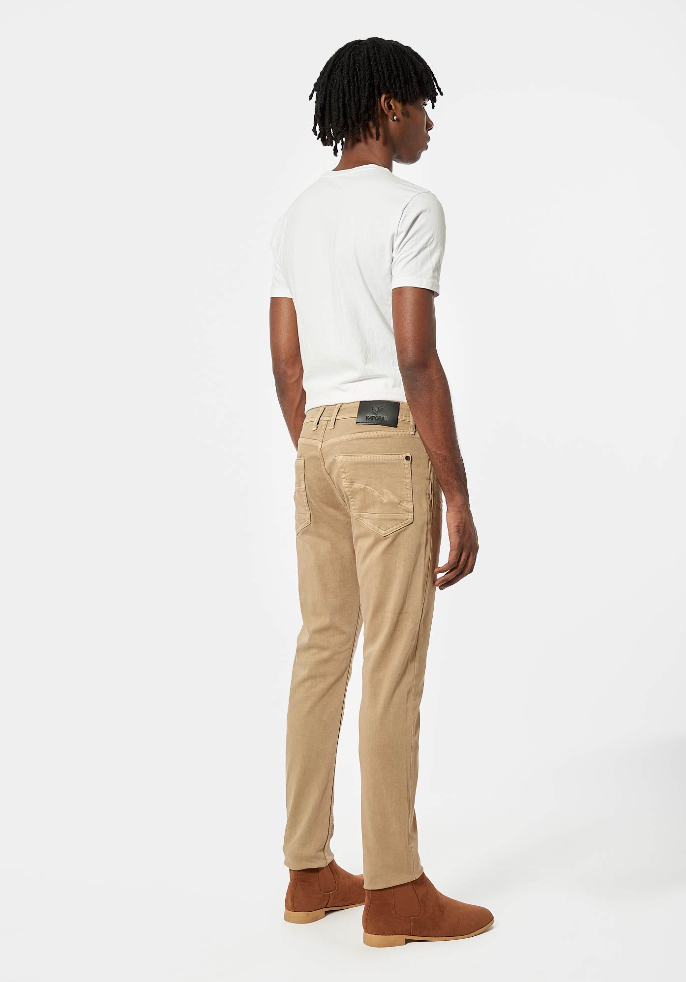 DAXKO  Jean slim beige Homme