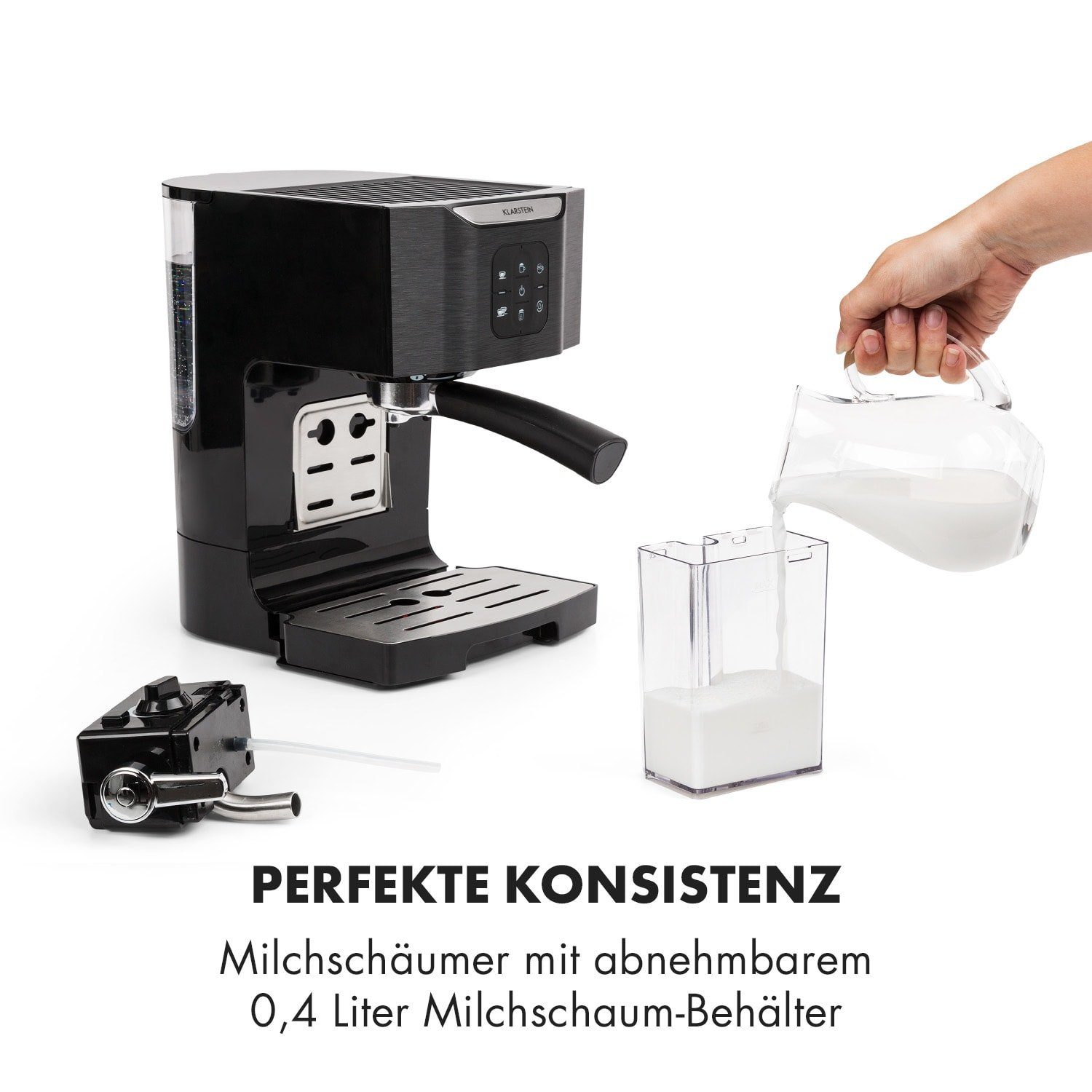 Klarstein Filterkaffeemaschine BellaVita, 1.4l Kaffeekanne