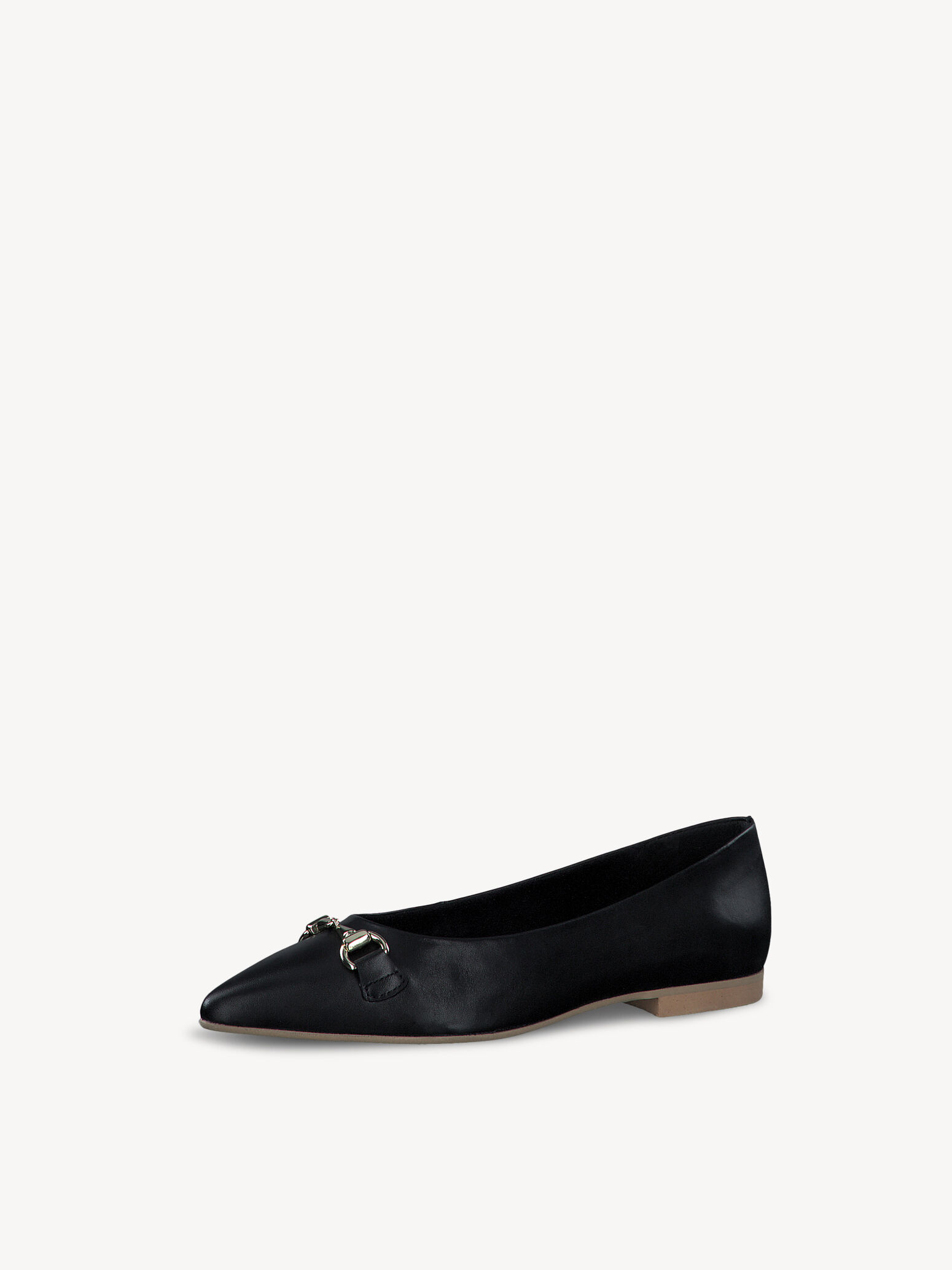 Ballerine en cuir - noir