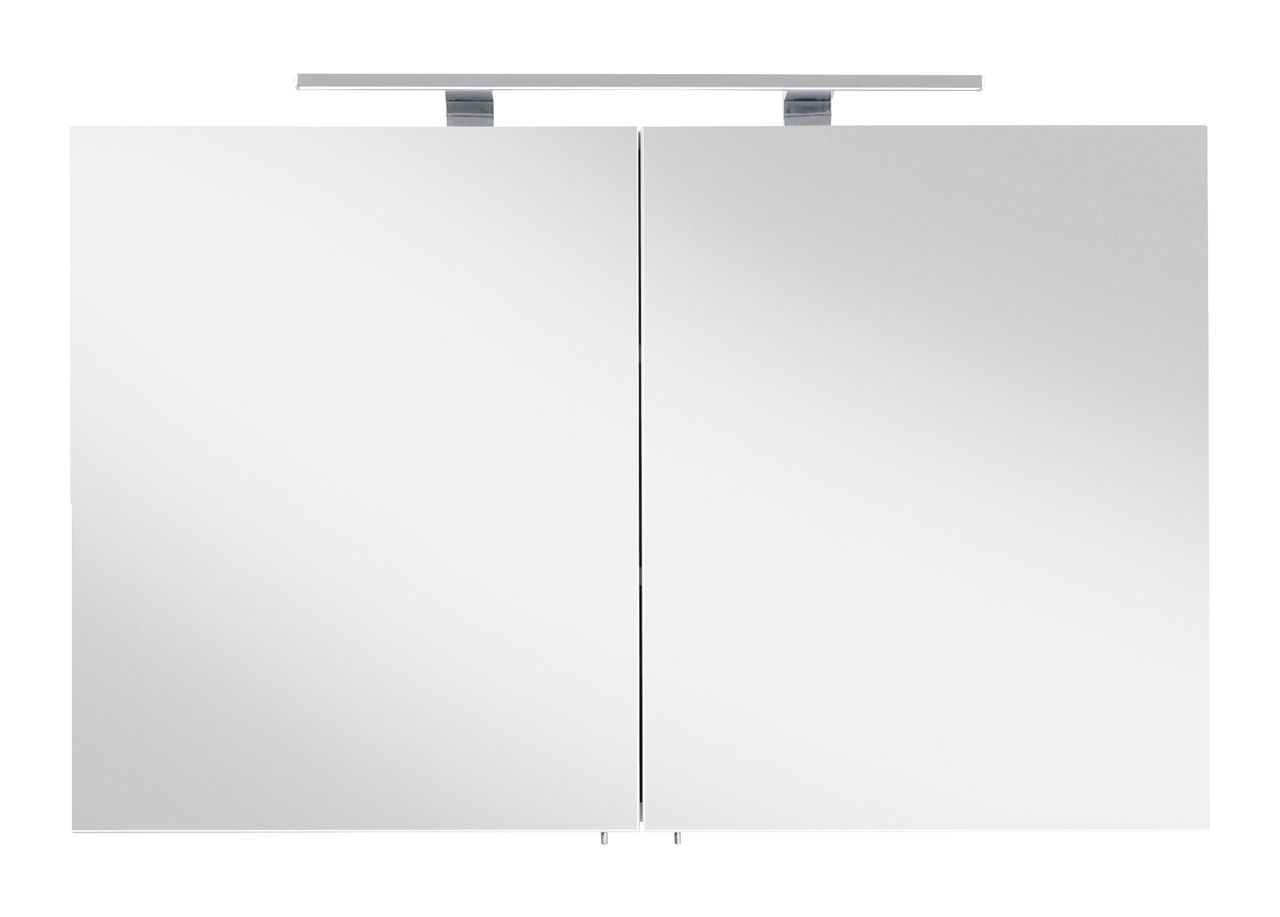 Posseik Spiegelschrank VIVA 100 weiss inkl. LED-Lampe EEK: F