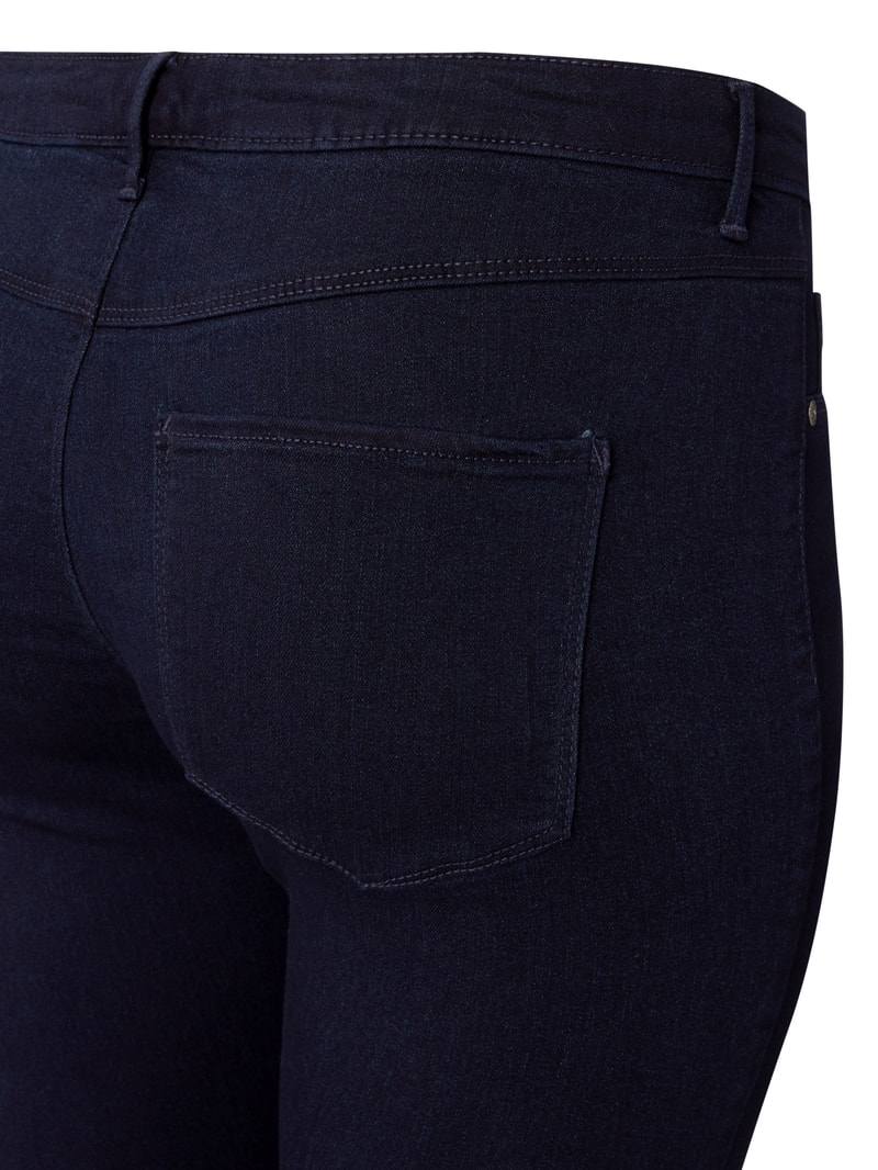 PLUS SIZE Skinny Fit Jeans mit Stretch-Anteil 'Modell Thunder' in dunkelblau