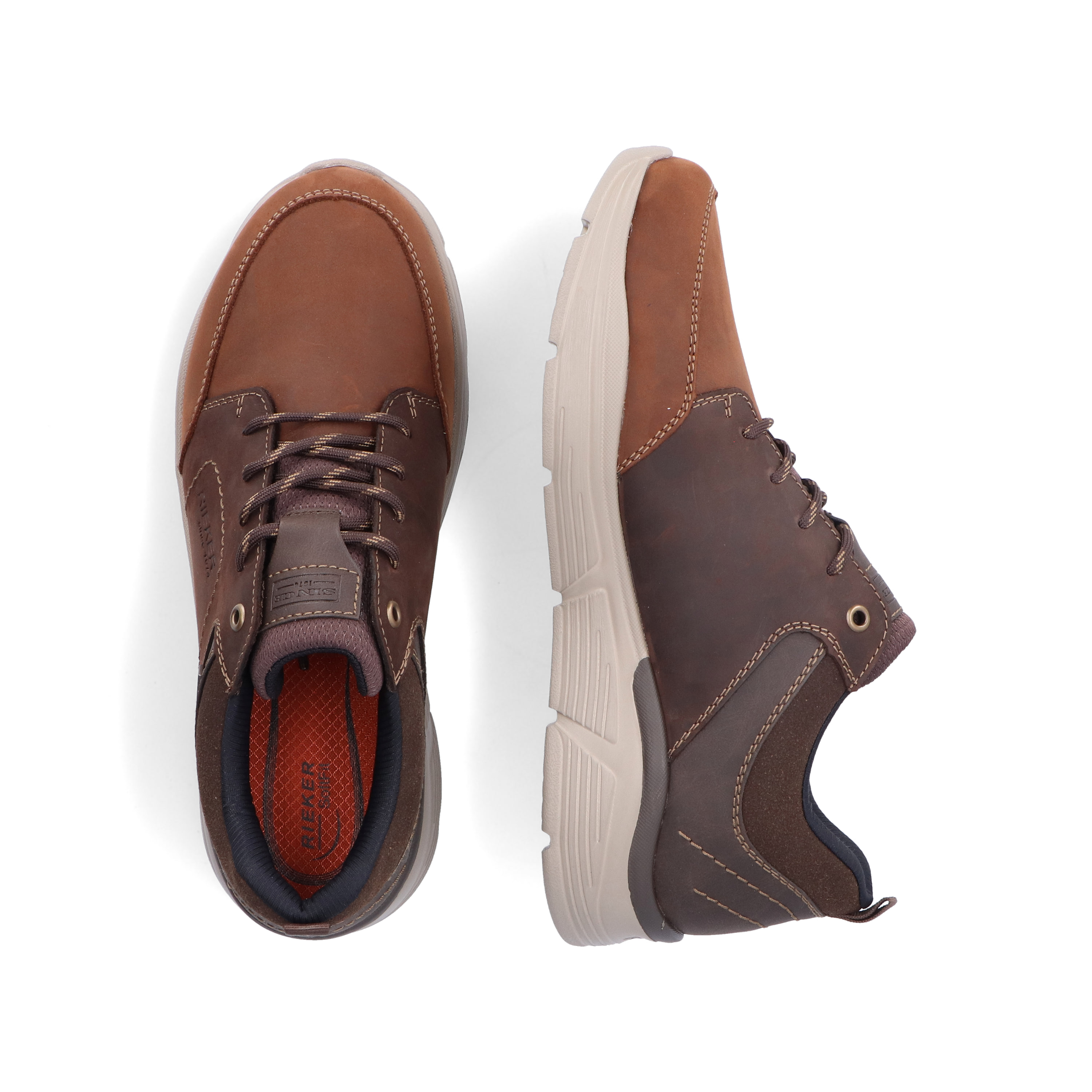 Rieker Herren Schnürschuhe fuchsbraun