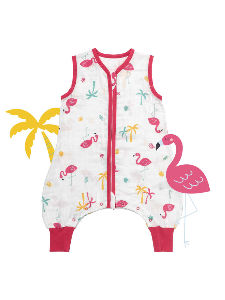 Schlummersack Musselin Schlafsack mit Füßen, 0.5 TOG in Pink günstig kaufen