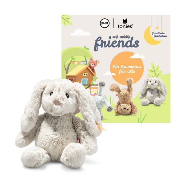 tonies® Hoppie Hase DE-Hörspiel , 20 cm, hellgrau