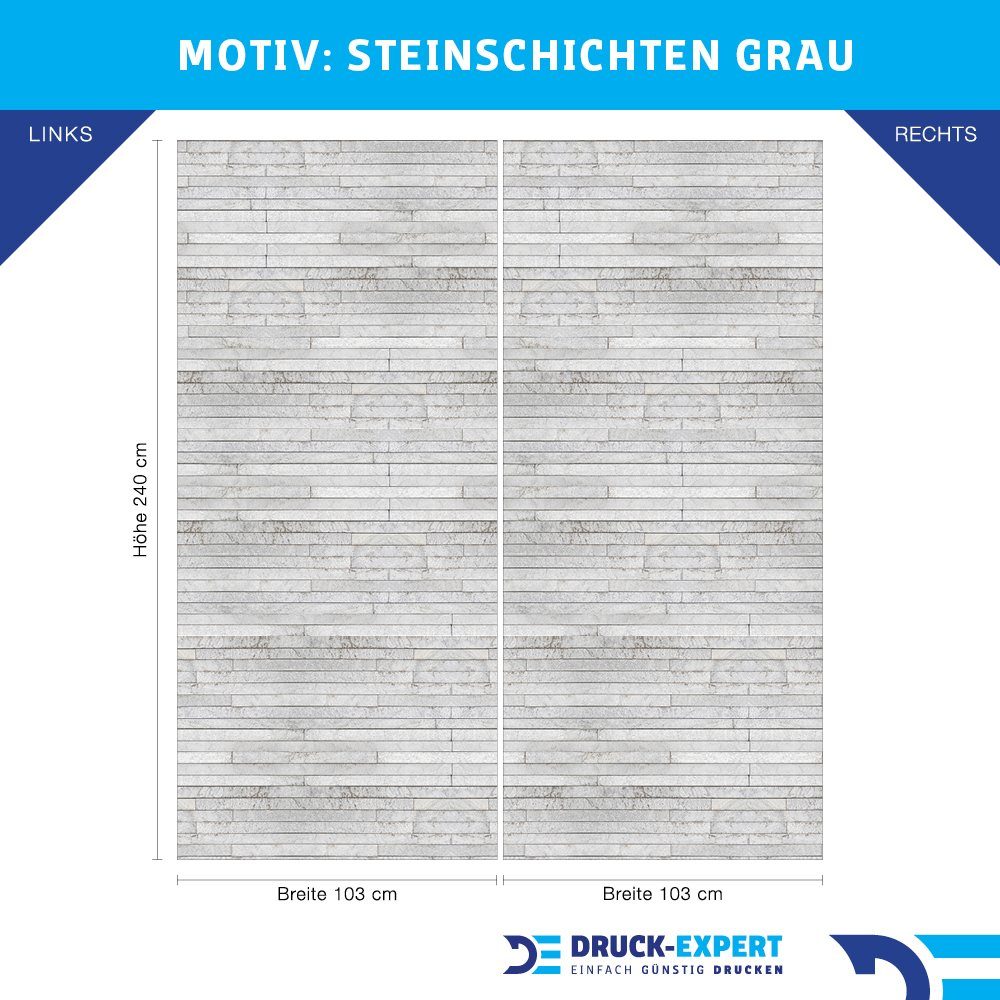 DRUCK-EXPERT Duschrückwand Premium Duschrückwand - langlebiger Fliesensticker aus 0,4 mm selbstklebenden Hart-PVC