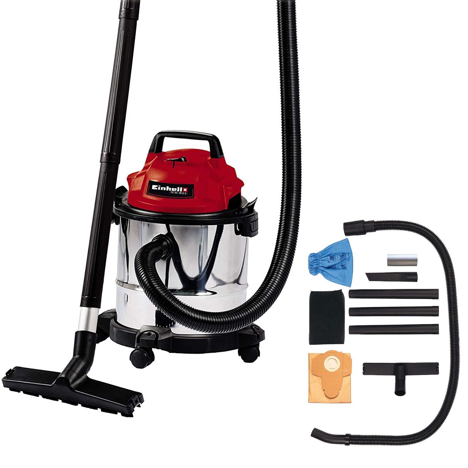 Einhell Nass-Trocken-Sauger Einhell Nass-Trockensauger TC-VC 1812 S, 1250 W, mit Beutel