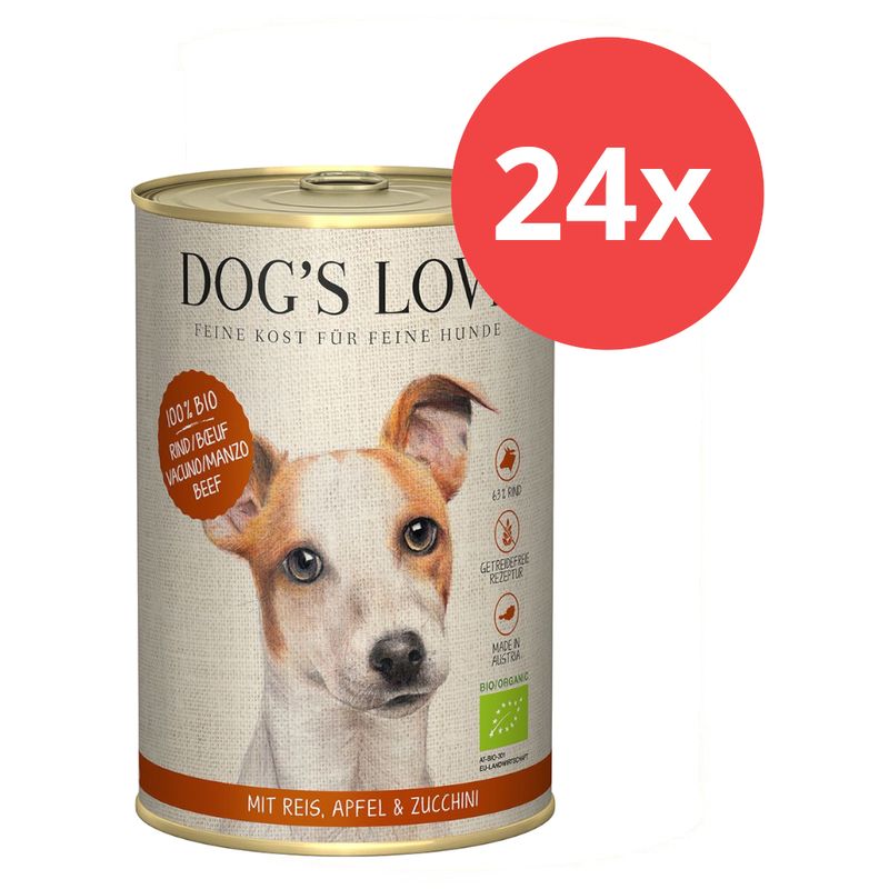 Sparpaket Dog´s Love Bio 24 x 400 g