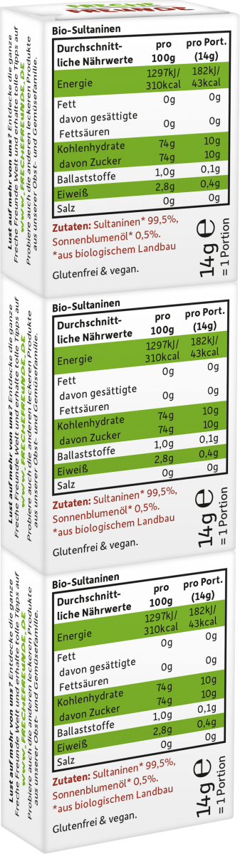 Kindersnack Rosinchen (3x14 g), 42 g
