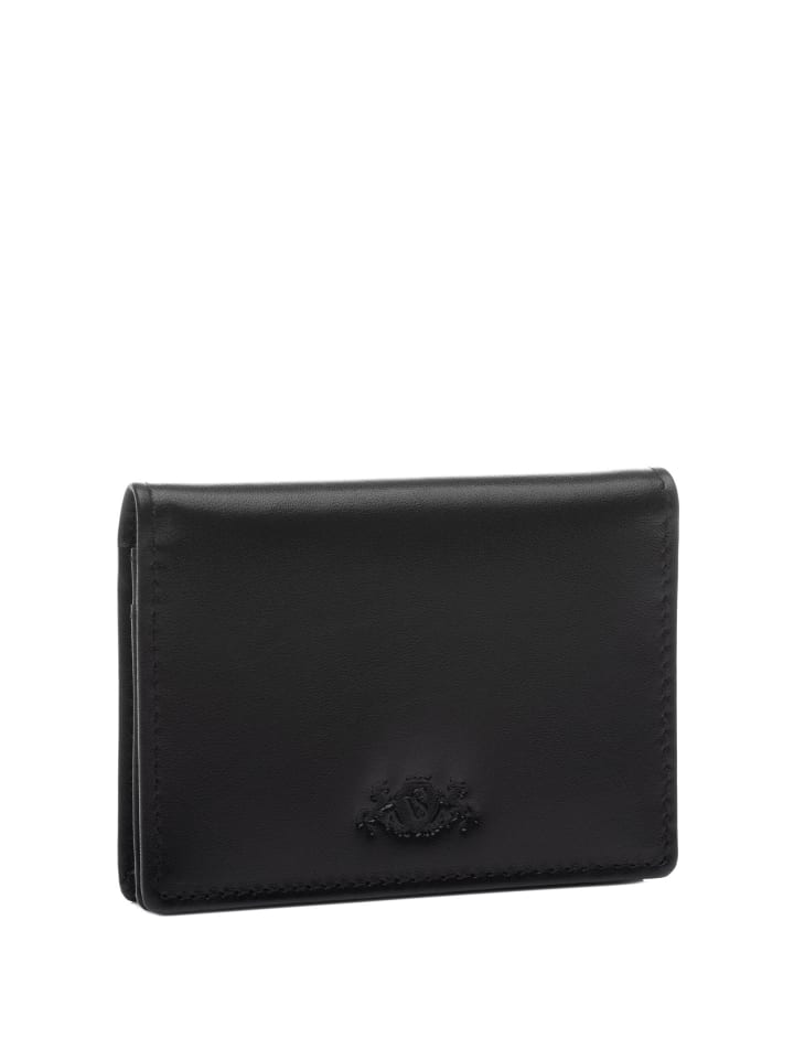 SID & VAIN Leder-Kartenetui echt Leder Damen Geldbeutel groß schwarz COLBY in schwarz günstig kaufen onesize