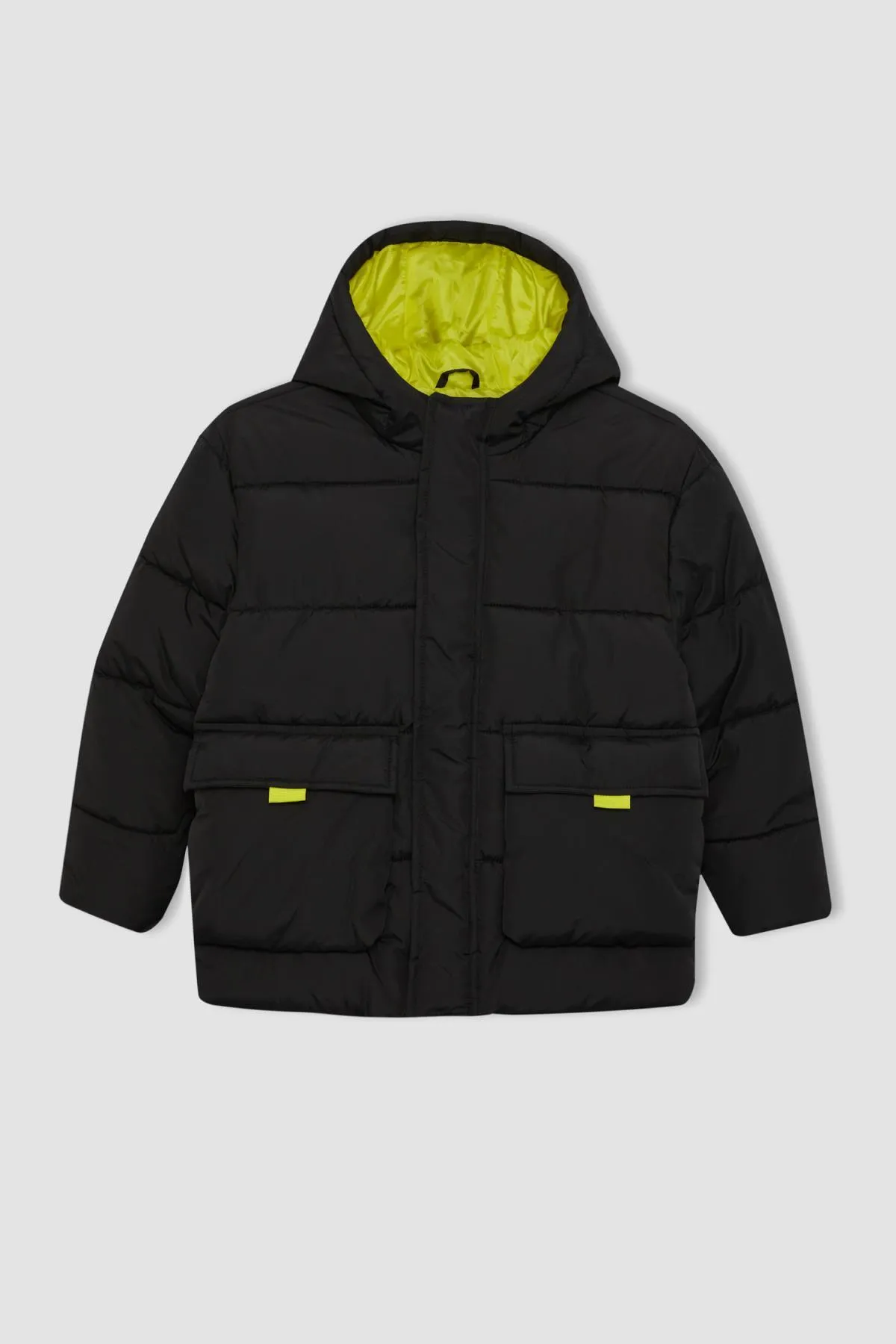 DeFacto  Wasserabweisende Pufferjacke mit Kapuze für Jungen A2267a823wn