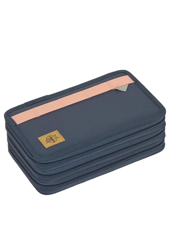 Lässig Triple Pencil Case - Mäppchen 21 cm befüllt (Dunkelgrün Ozean Edition) in Dark Blue Ocean Edition günstig kaufen onesize