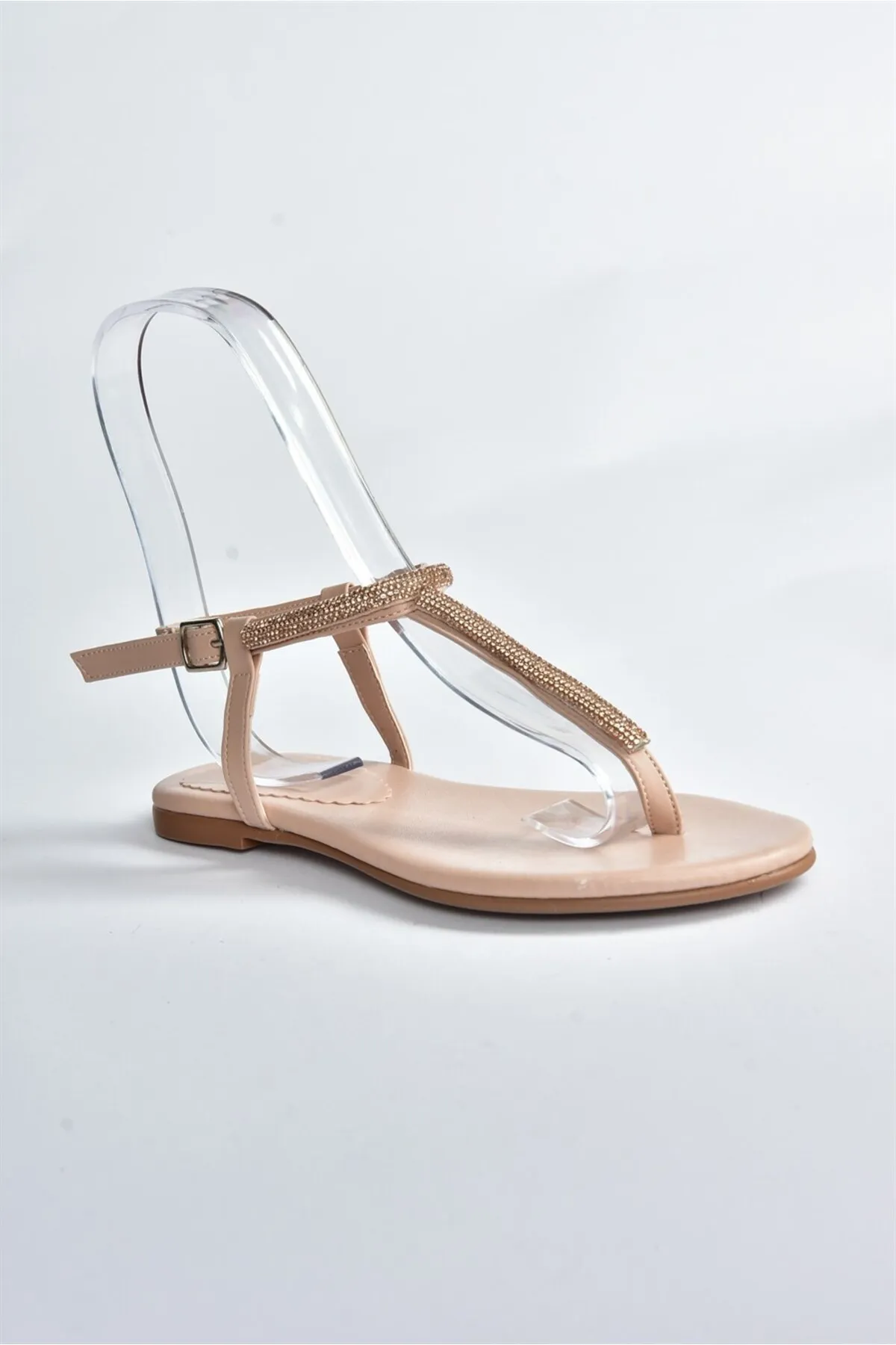 Fox Shoes  Hautsteindetaillierte Flip-Flop-Sandalen M272025009
