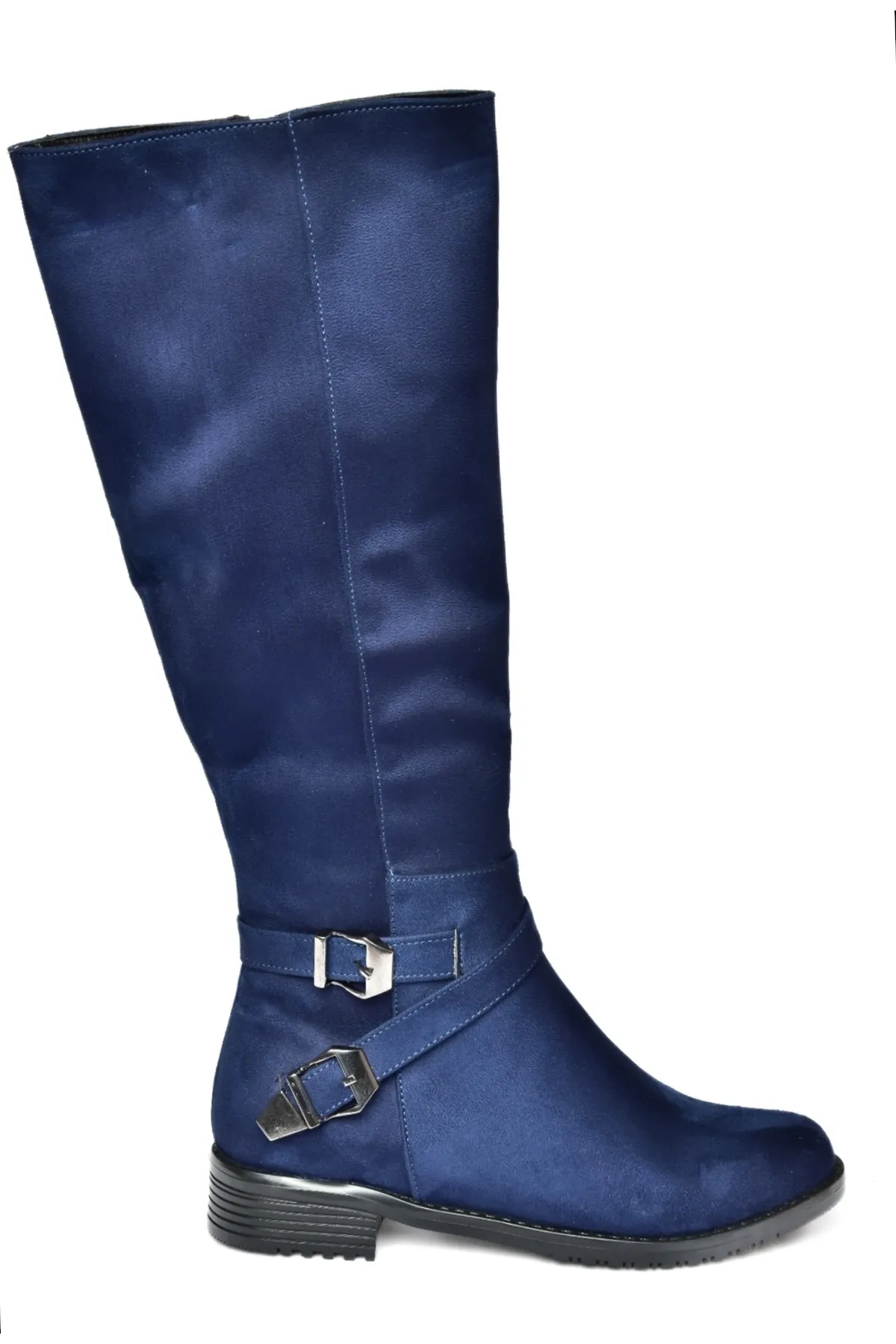 Fox Shoes  Marineblaue Wildleder-Damenstiefel E726203402