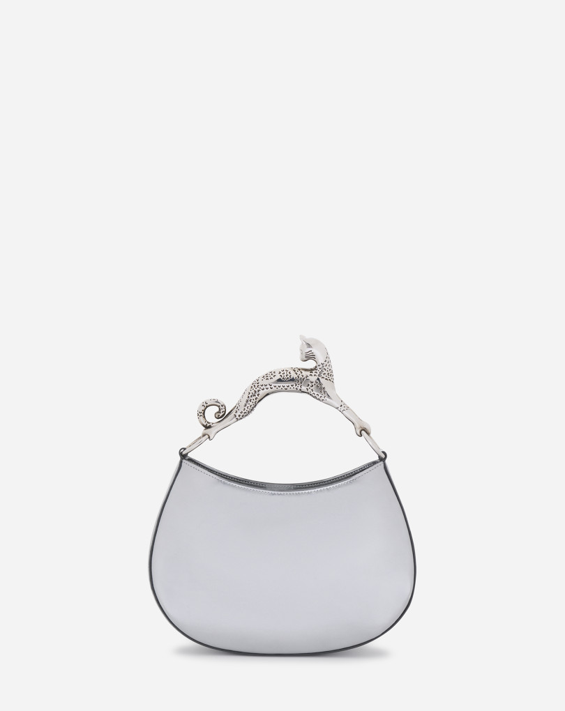 SAC HOBO CAT PM EN CUIR MÉTALLISÉ